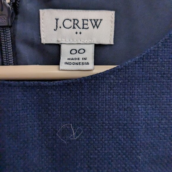 NWOT J.Crew Tweed Sheath Dress with Waist Buttons - Picture 3 of 8